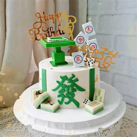 Mahjong Cake Toppers .